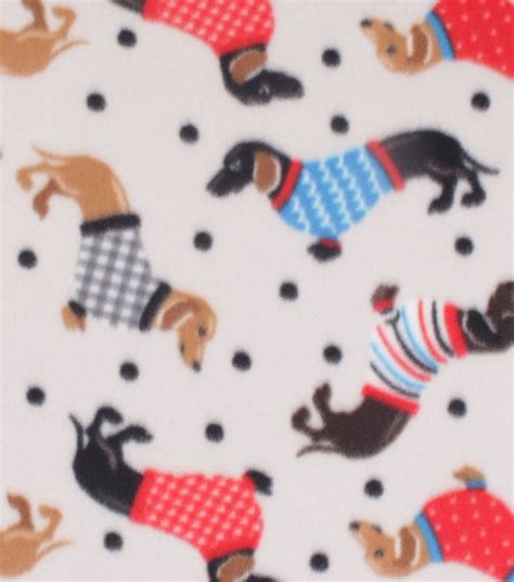 dachshund fleece fabric|dachshund fleece joann.